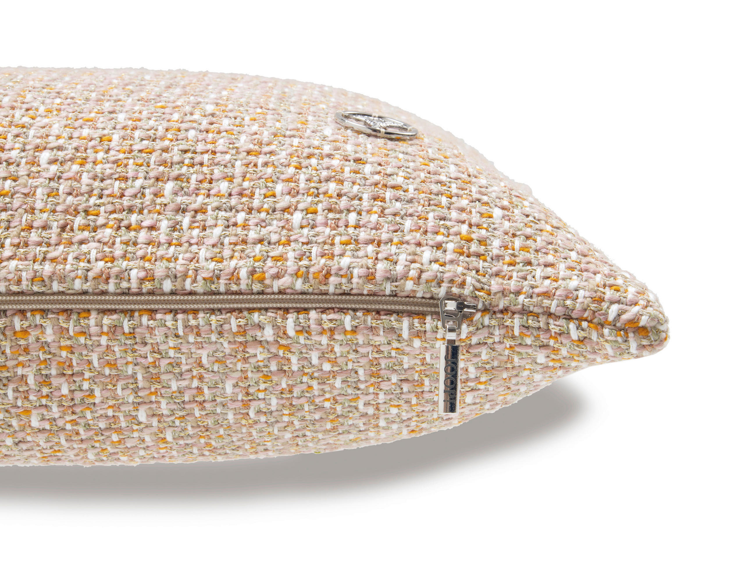 KISSENHÜLLE J!Grand 50/50 cm  - Creme/Rosa, Basics, Textil (50/50cm) - Joop!