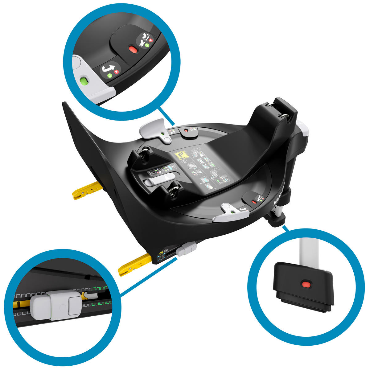 ISOFIXSTATION FAMILY FIX 360 Family Fix 360  - Schwarz, Basics, Kunststoff (40/88/64cm) - Maxi-Cosi