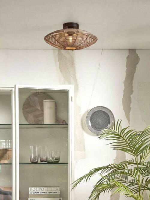 DECKENLEUCHTE GOOD&MOJO 40/40/10 cm - Naturfarben, Trend, Holz (40/40/10cm) - Good & Mojo