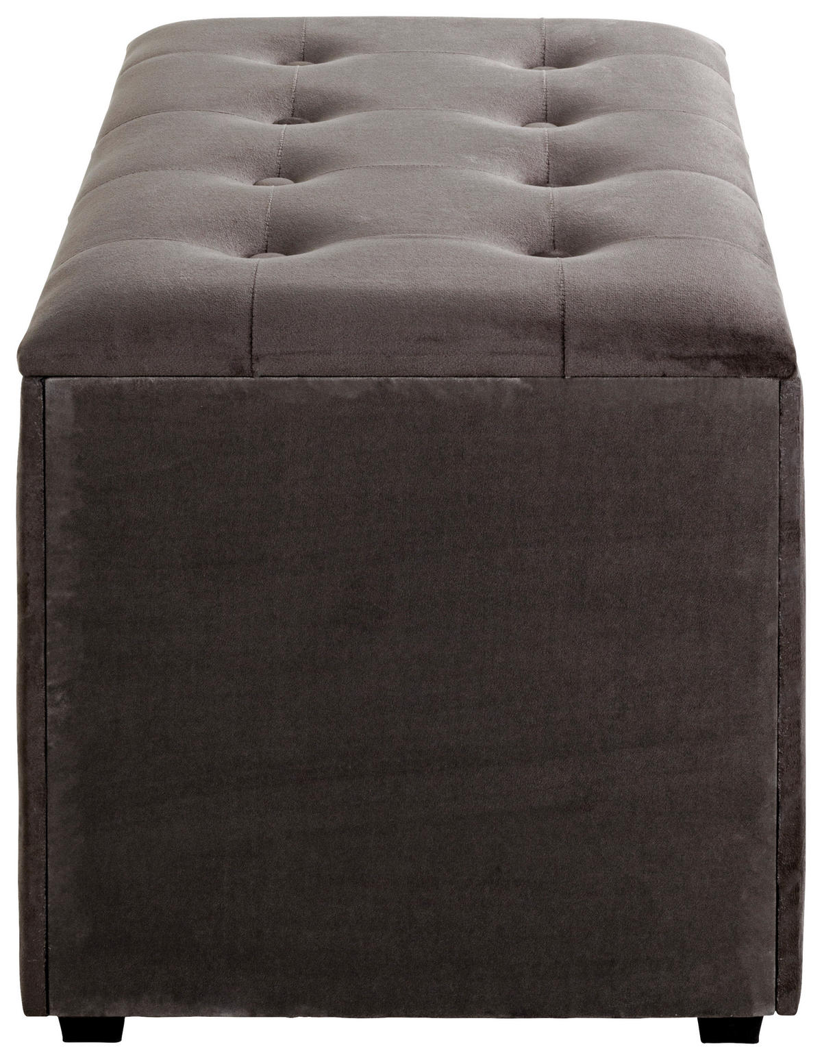 TRUHENBANK in Textil, Holzwerkstoff 65/42/40 cm  - Anthrazit/Schwarz, Design, Holzwerkstoff/Textil (65/42/40cm)