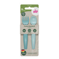 DETSKÝ PRÍBOR - pastelová modrá, Basics, prírodné materiály (7/20/2cm)