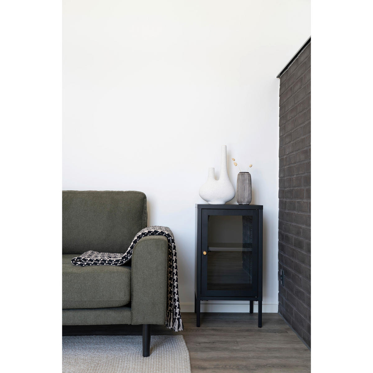 GARDEROBENSCHRANK DALBY  in 38/70/35 cm  - Transparent/Messingfarben, Design, Glas/Metall (38/70/35cm) - MID.YOU