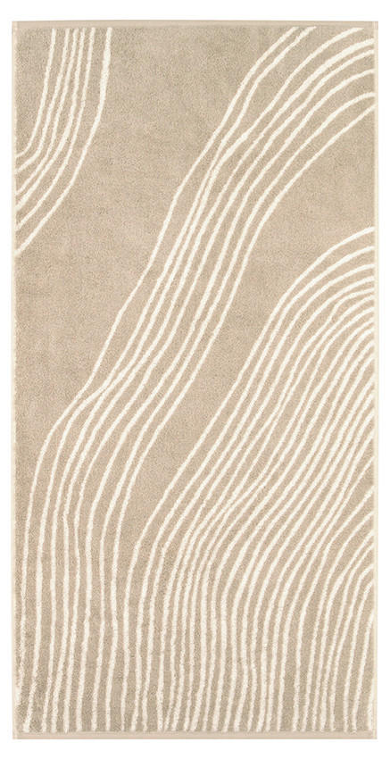 HANDTUCH Beige  - Beige, Design, Textil (50/100cm) - Cawoe