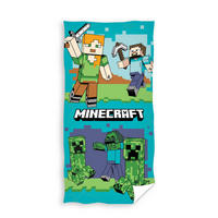 PEŠKIR ZA PLAŽU 70/140 cm , višebojna  - višebojna, Osnovno, tekstil (70/140cm) - Minecraft
