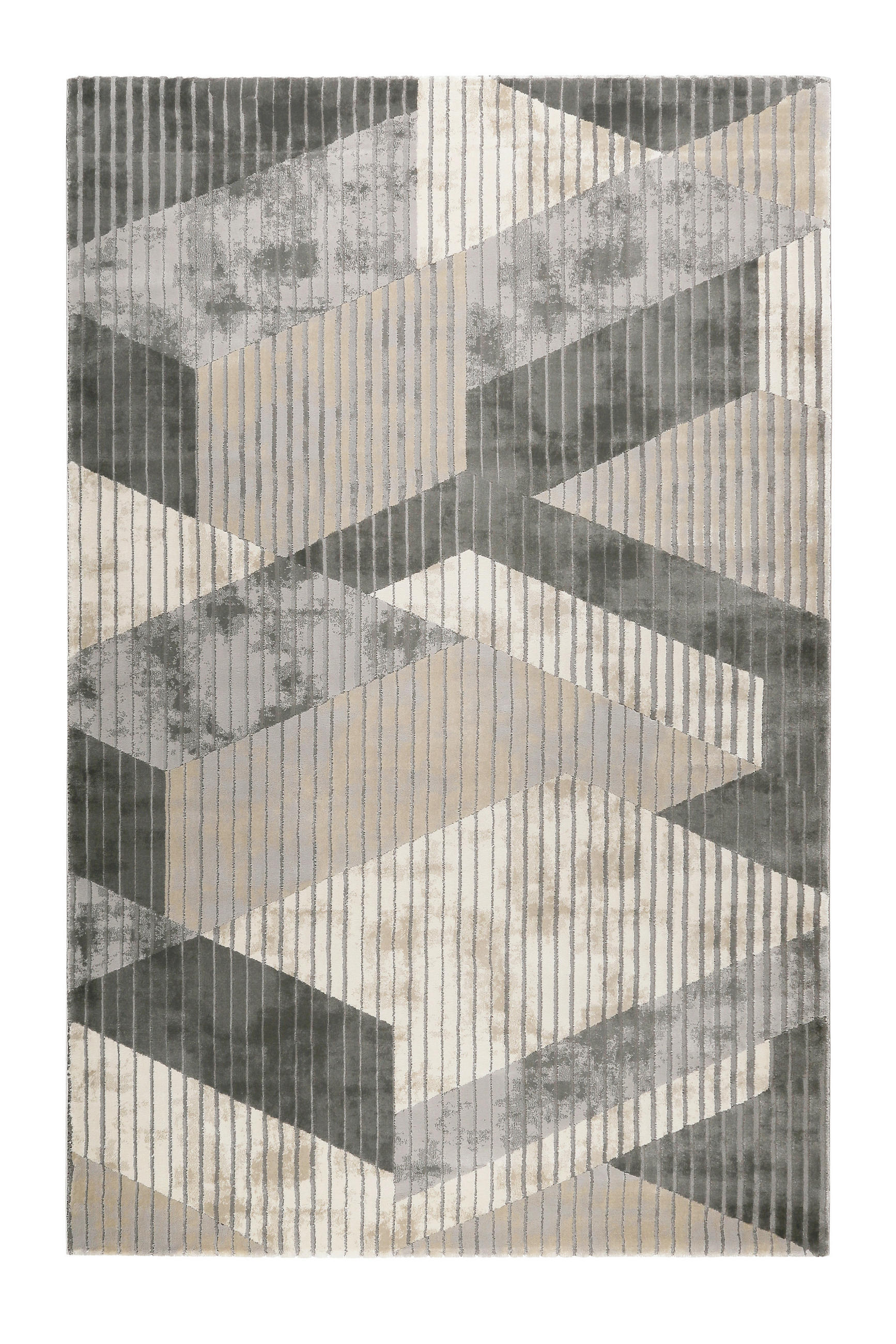 Esprit Webteppich Tamo Grau, Sand, Beige 80x150 cm
