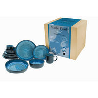 KOMBISERVICE Blau 10-teilig 2 Personen  - Blau, Trend, Keramik - Creatable