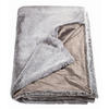 FELLDECKE FUR 130/170 cm  - Schlammfarben/Grau, Design, Textil (130/170cm) - Joop!