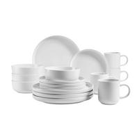 KOMBISERVICE Alenia 16-teilig  - Weiss, Basics, Keramik (32/31,5/30cm) - Mäser