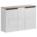 SCHUHSCHRANK 129,7/85/35,1 cm  - Anthrazit/Weiß, Design, Holzwerkstoff (129,7/85/35,1cm) - Xora