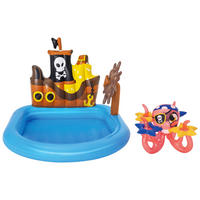 SPIELPOOL SHIPS AHOY 52211 140/130/104 cm  - Blau/Multicolor, KONVENTIONELL, Kunststoff (140/130/104cm) - Bestway