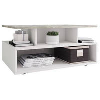 COUCHTISCH in Holzwerkstoff 80/50/40 cm  - Schwarz/Grau, Modern, Holzwerkstoff/Kunststoff (80/50/40cm) - MID.YOU