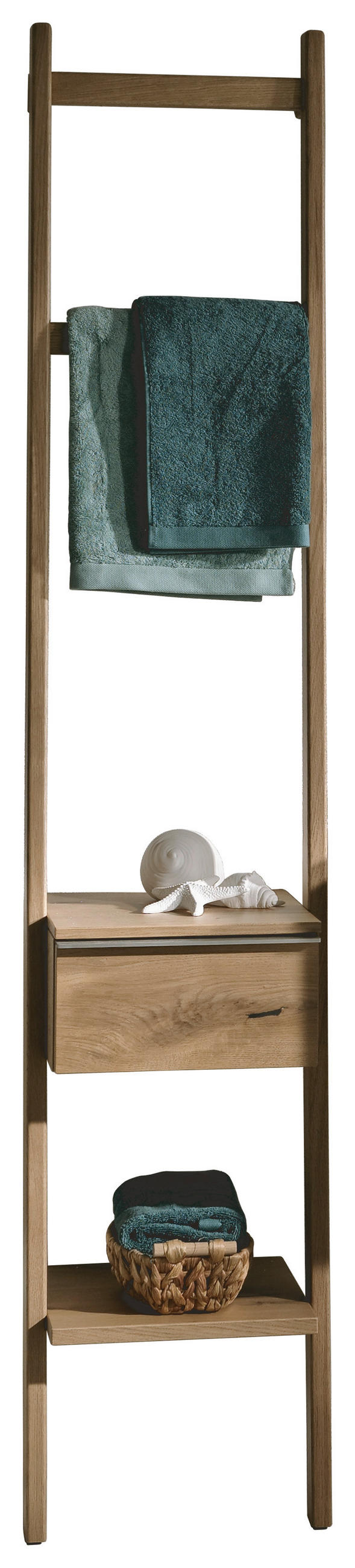 HANDTUCHLEITER 37/184,6/35 cm  - Eichefarben, Design, Holz (37/184,6/35cm) - Voglauer