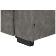 ECKSOFA in Lederlook Grau  230/263 cm  - Schwarz/Grau, Design, Kunststoff/Textil (230/263cm) - Hom`in