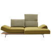 ECKSOFA in Flachgewebe Limette  240/132 cm  - Chromfarben/Limette, Design, Holz/Textil (240/132cm) - Koinor