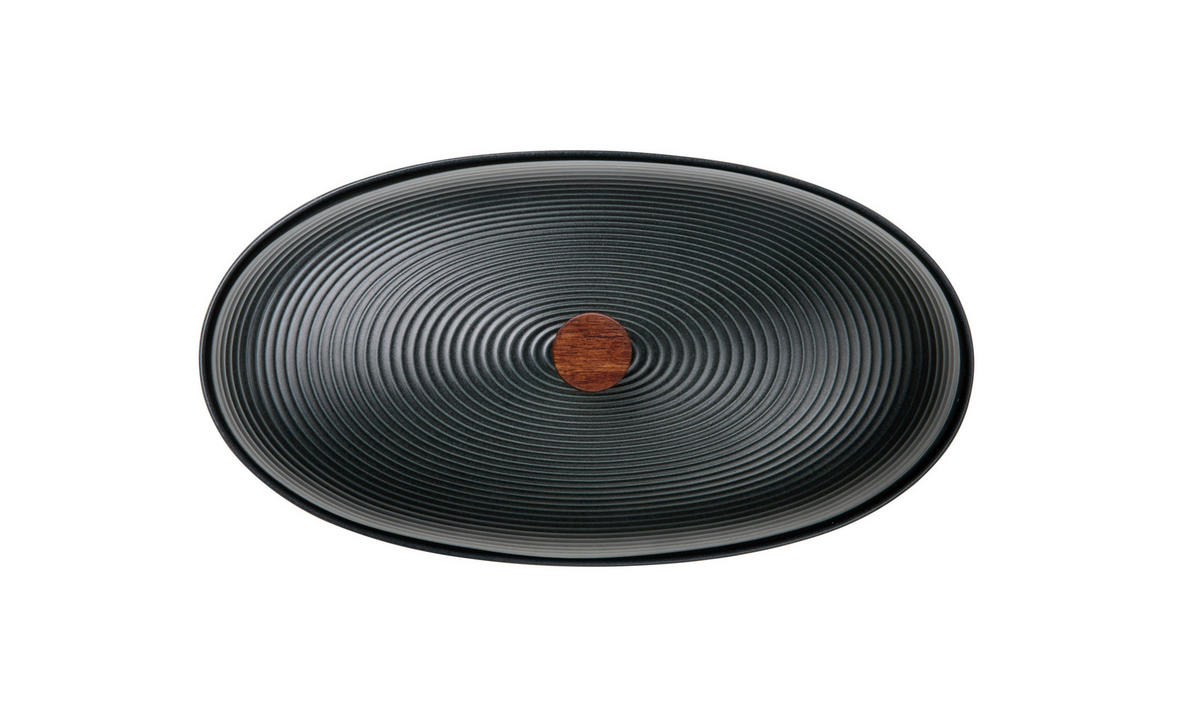 BROTTOPF - Schwarz, KONVENTIONELL, Keramik (32/16,5/18cm) - ASA