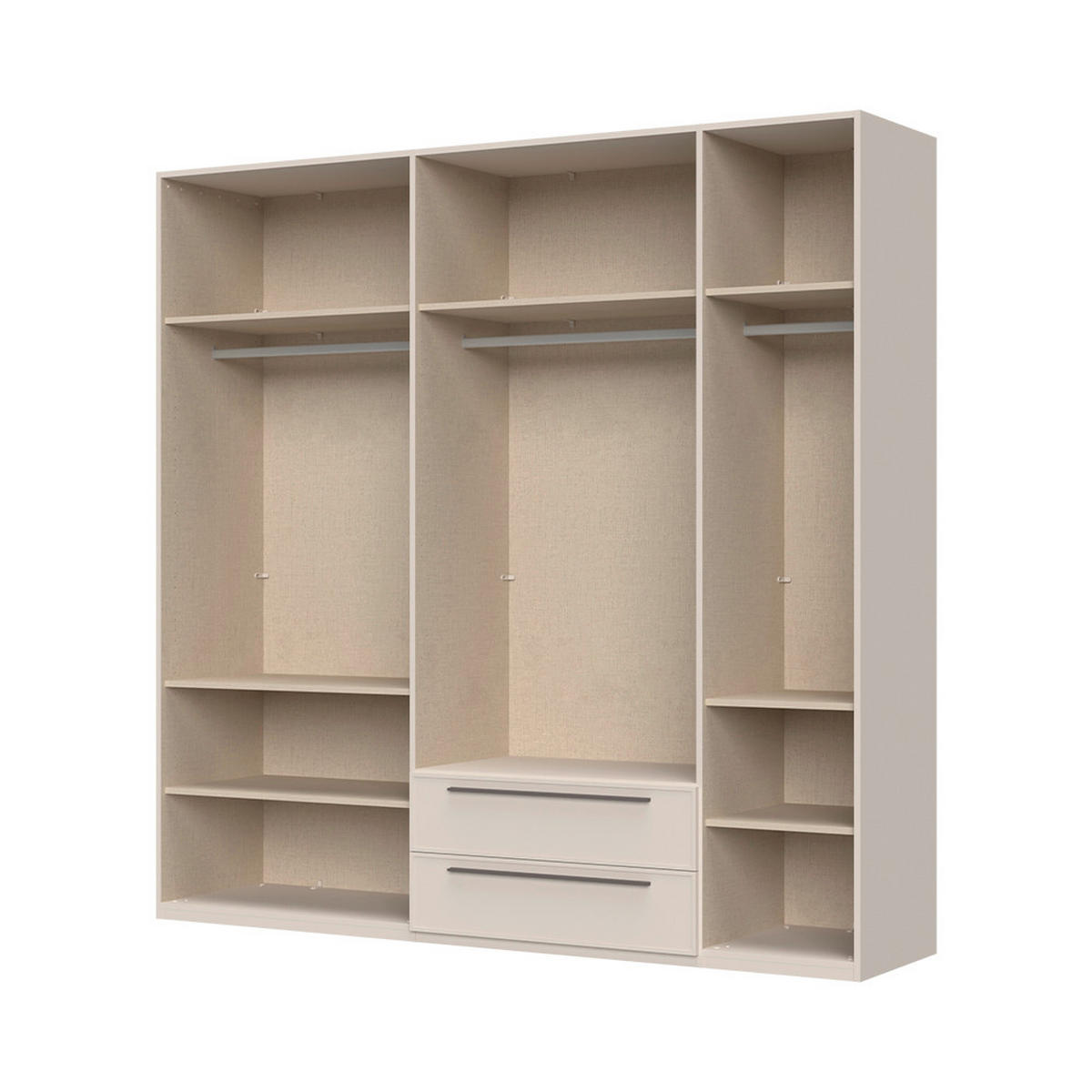 ORMAR SA KLASIČNIM VRATIMA kašmir  227/224/56 cm  - kašmir, Dizajnerski, pločasti materijal/plastika (227/224/56cm)