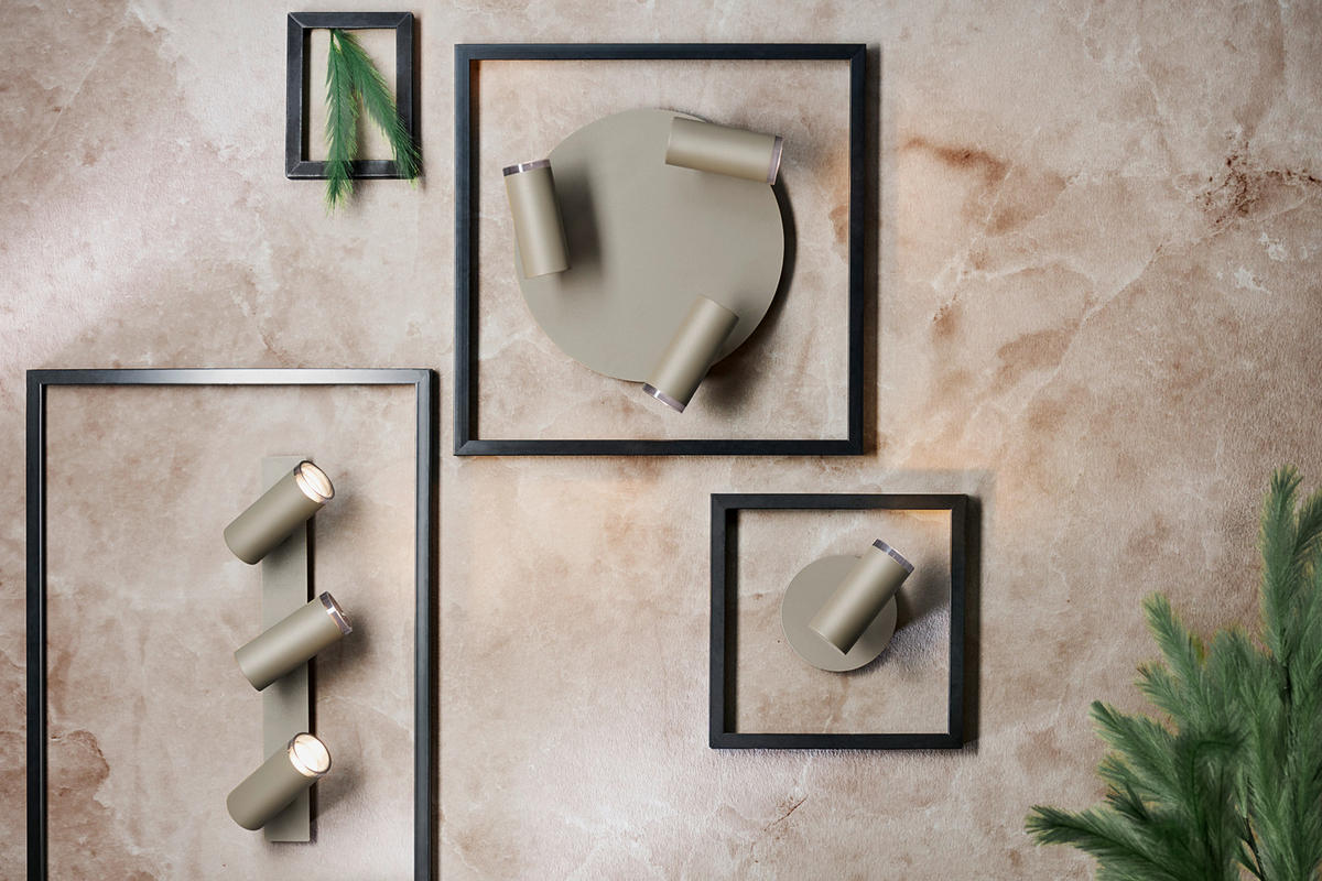 DECKENLEUCHTE 15/20 cm   - Taupe, KONVENTIONELL, Metall (15/20cm) - Hell