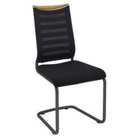 SCHWINGSTUHL  in Flachgewebe, Netz  - Eichefarben/Anthrazit, Design, Holz/Textil (47/99/59cm) - Venjakob