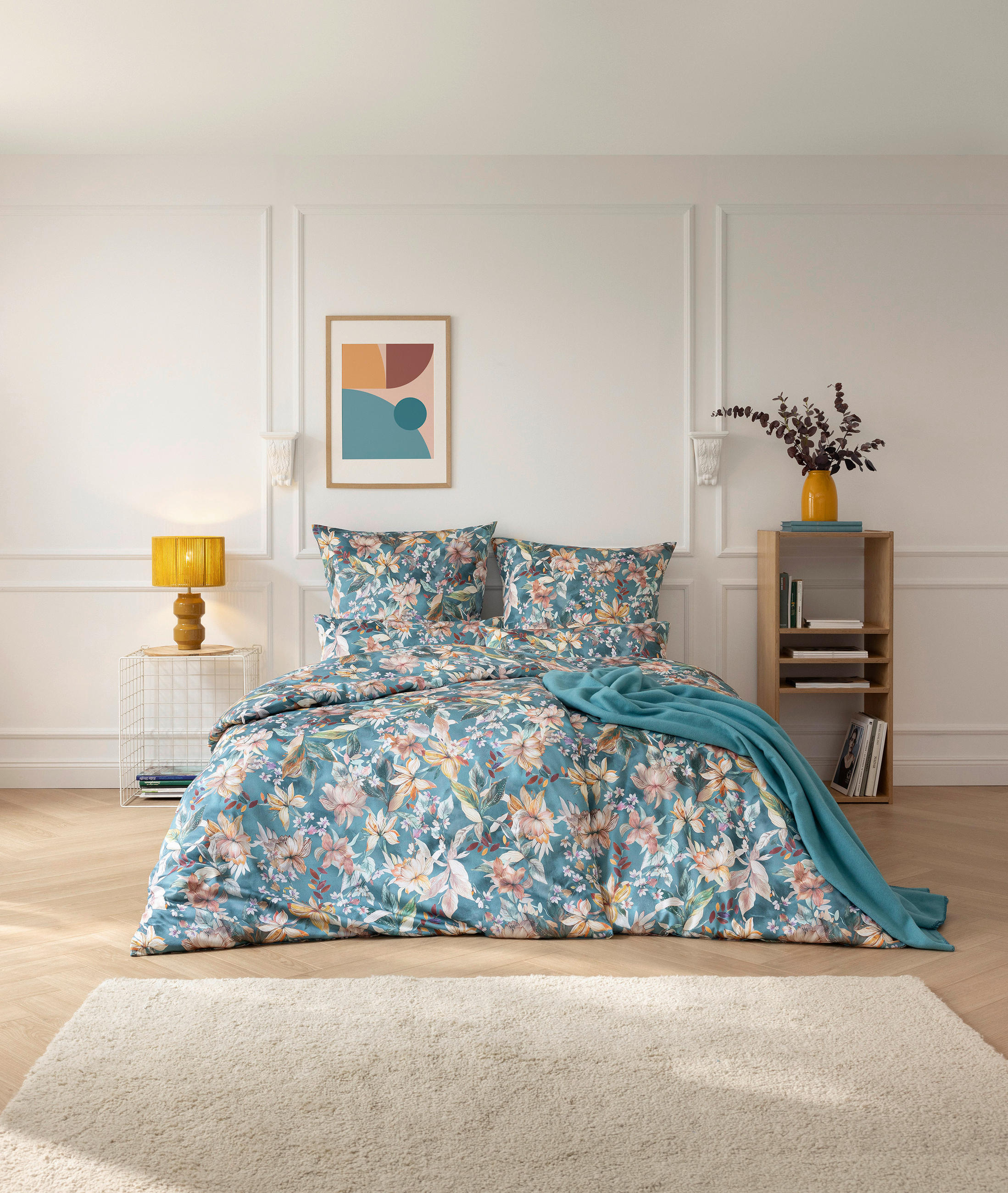BETTWÄSCHE Atelier Makosatin 135/200 cm  - Grün, Design, Textil (135/200cm) - Estella