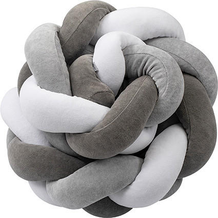 OGRAJICA ZA OTROŠKO POSTELJIC - siva/bela, Basics, tekstil (1,4kg)