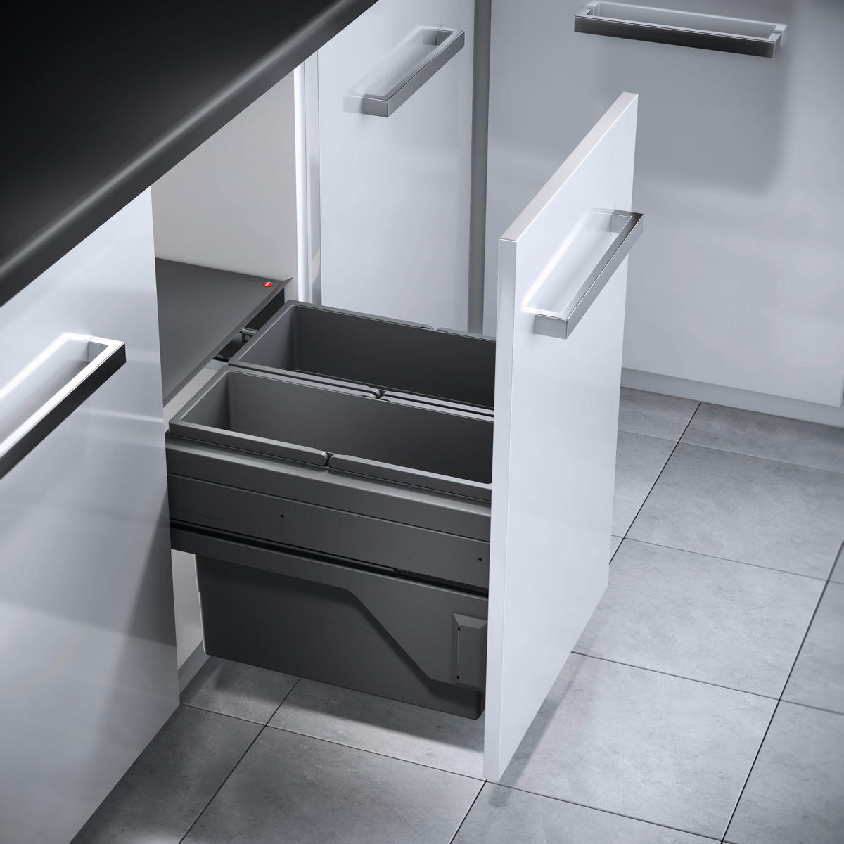 EINBAUABFALLSAMMLER 38 l  Kunststoff  - Basics, Kunststoff (41,2-41,8/37/43,4cm) - HKT