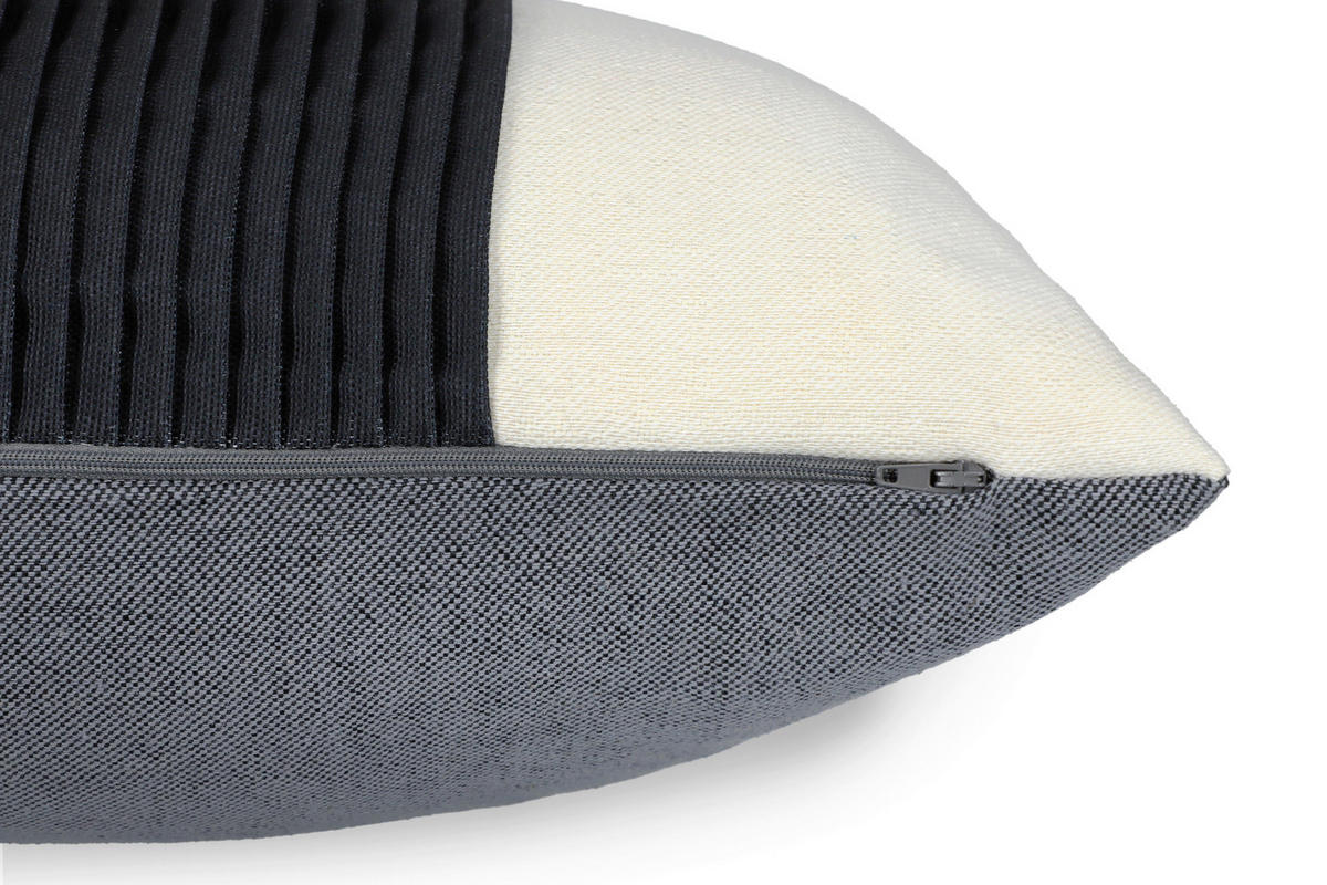 KISSENHÜLLE SW-SCAN 45/45 cm  - Creme/Schwarz, Basics, Textil (45/45cm) - Schöner Wohnen