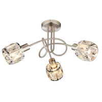 DECKENSTRAHLER - Design, Glas/Metall (38/38/24cm) - Globo