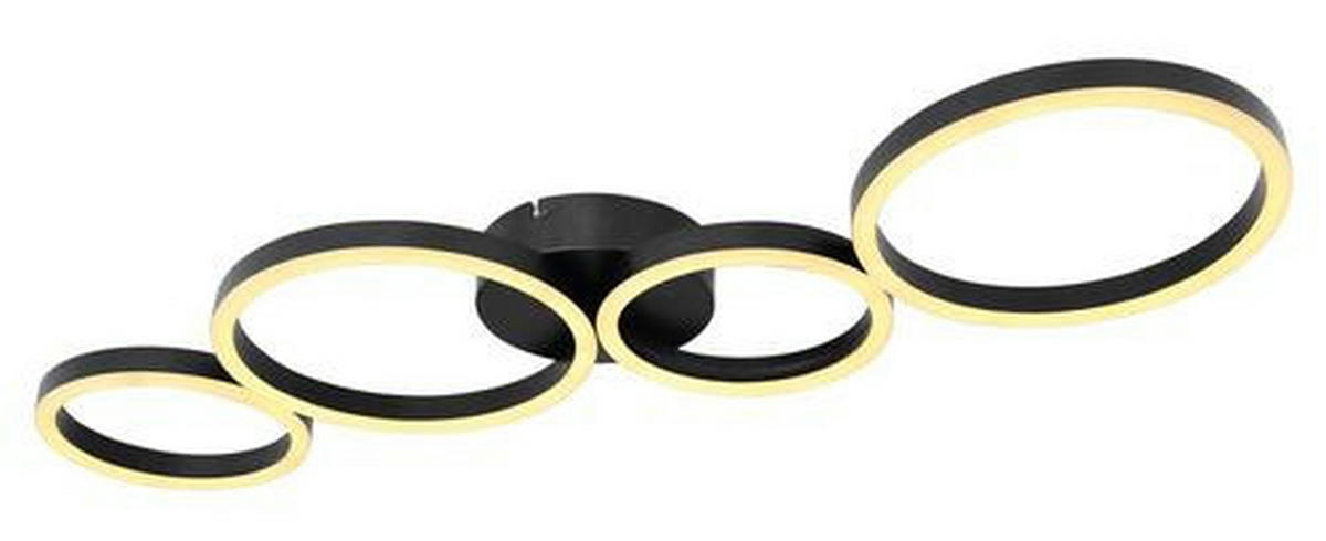 LED-DECKENLEUCHTE 35 W    88,5/33/6,5 cm  - Weiss/Opal, Trend, Kunststoff/Metall (88,5/33/6,5cm) - Globo