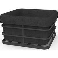 BROTKORB  19/19/11 cm  - Schwarz, Basics, Textil/Metall (19/19/11cm) - Homeware Profession.