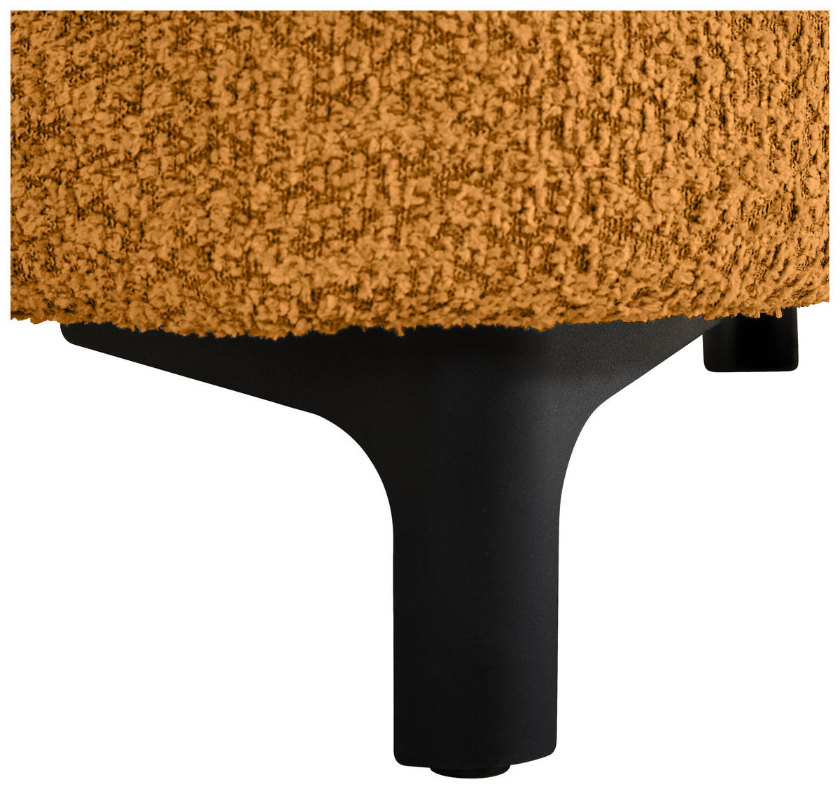 3-SITZER-SOFA  in Chenille Goldfarben  - Goldfarben/Schwarz, KONVENTIONELL, Textil/Metall (228/84/99cm) - Carryhome