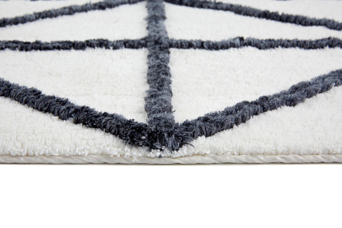 BADTEPPICH Weiß 67/110 cm  - Weiß, Basics, Textil (67/110cm) - Schöner Wohnen