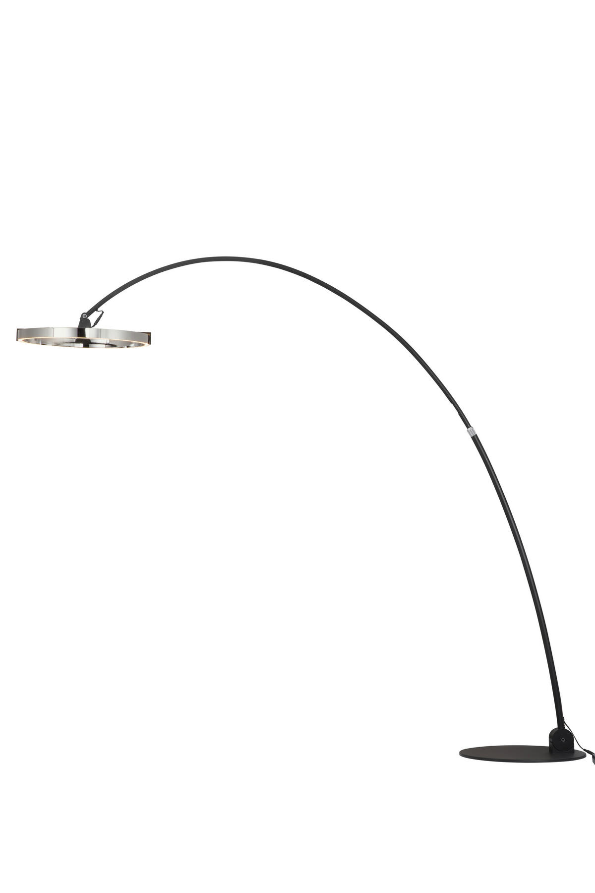 LED STOJACÍ LAMPA, 203/50/205,5 cm - černá/čiré, Trend, kov/plast (203/50/205,5cm) - Dieter Knoll