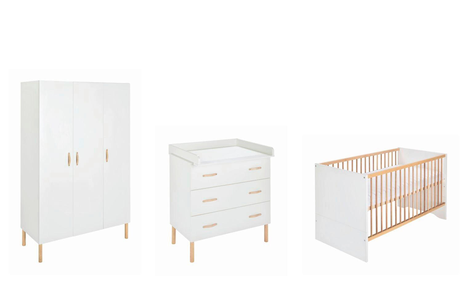 BABYZIMMER Melody White  - Buchefarben/Weiß, Basics, Holz/Holzwerkstoff - Schardt