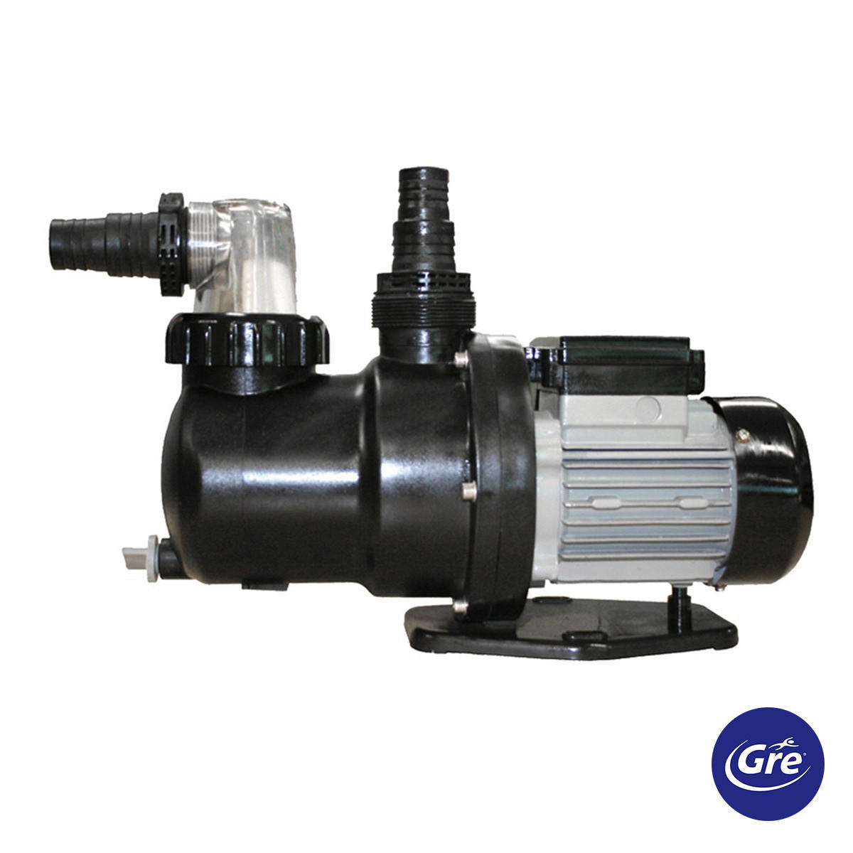 FILTERPUMPE 2024  - Schwarz, KONVENTIONELL, Metall (40,75/17,5/26,5cm) - Gre