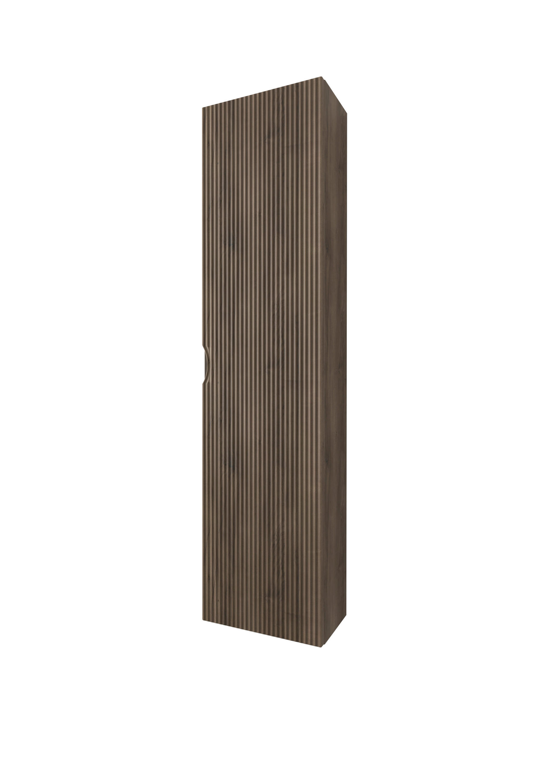 MIDISZEKRÉNY 35/140/20 cm  - diószínű, Basics, faalapú anyag/Üveg (35/140/20cm) - Welnova