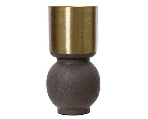 VAZA  12,5/22,5 cm    metal  - smeđa, Basics, metal (12,5/22,5cm)