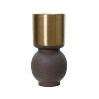 VAZA  12,5/22,5 cm    metal  - smeđa, Basics, metal (12,5/22,5cm)
