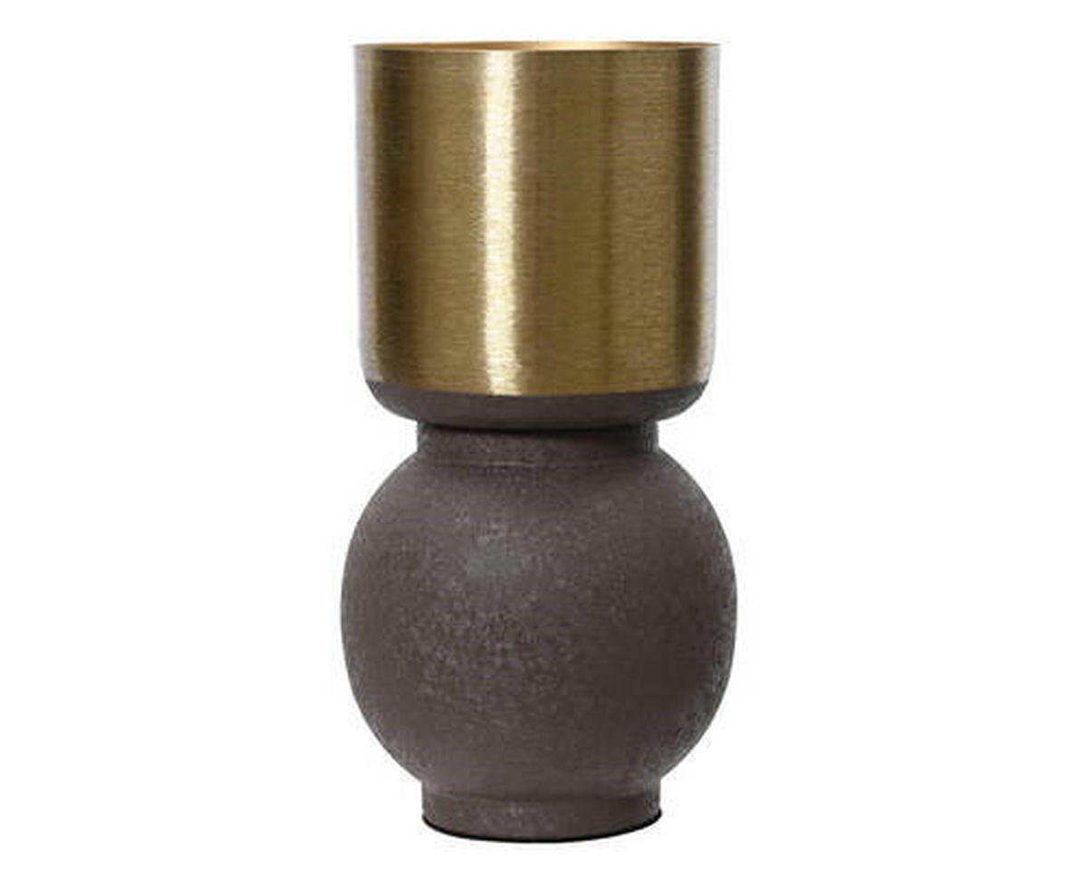 VAZA  12,5/22,5 cm    metal  - smeđa, Basics, metal (12,5/22,5cm)