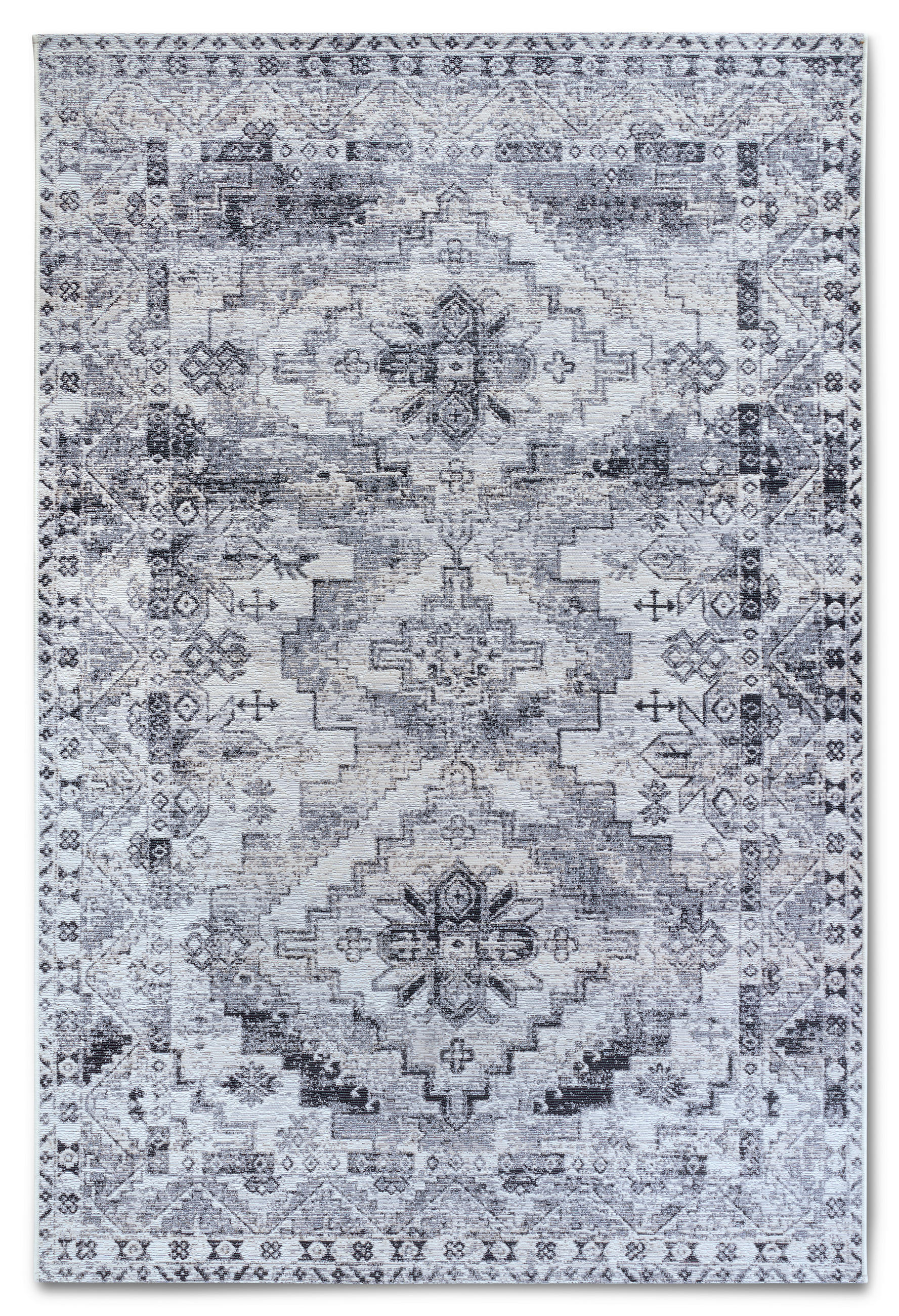 OUTDOORTEPPICH 120/180 cm Kollektion 1767 Creme, Grau  - Creme/Grau, Design, Kunststoff (120/180cm) - Villeroy & Boch