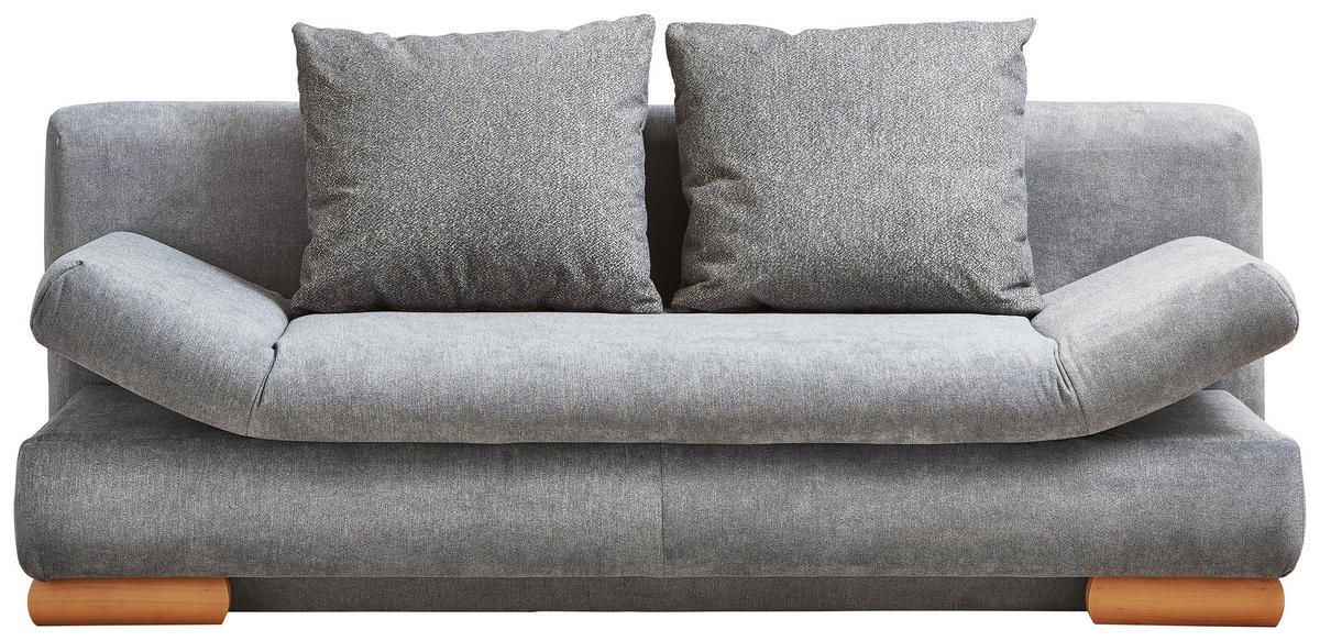 SOFA LEŽAJ siva  - siva, Dizajnerski, tekstil/drvo (200/87/93cm) - Venda