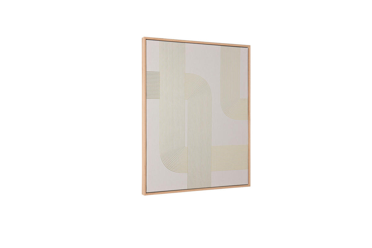 KUNSTDRUCK Abstraktes, Strukturen 40/50/2,3 cm  - Sandfarben/Naturfarben, Basics, Holzwerkstoff/Kunststoff (40/50/2,3cm)