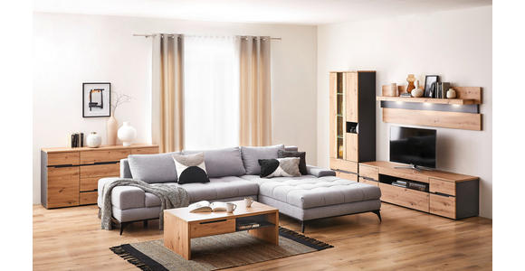 TV-ELEMENT 192/53/47 cm - Schwarz/Graphitfarben, Trend, Holzwerkstoff/Kunststoff (192/53/47cm) - Carryhome