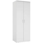KLEIDERSCHRANK 72/194/54 cm 2-türig  - Silberfarben/Weiß, KONVENTIONELL, Holzwerkstoff/Kunststoff (72/194/54cm) - Xora