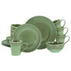 KOMBISERVICE Salbeigrün Celadon Grün 16-teilig 4 Personen  - Salbeigrün, Basics, Keramik - Creatable
