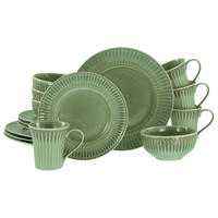 KOMBISERVICE Salbeigrün Celadon Grün 16-teilig 4 Personen  - Salbeigrün, Basics, Keramik - Creatable