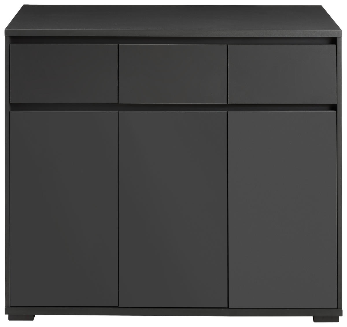 KOMODA  120/103/48 cm  antracit  - antracit, Dizajnerski, pločasti materijal/plastika (120/103/48cm) - Carryhome
