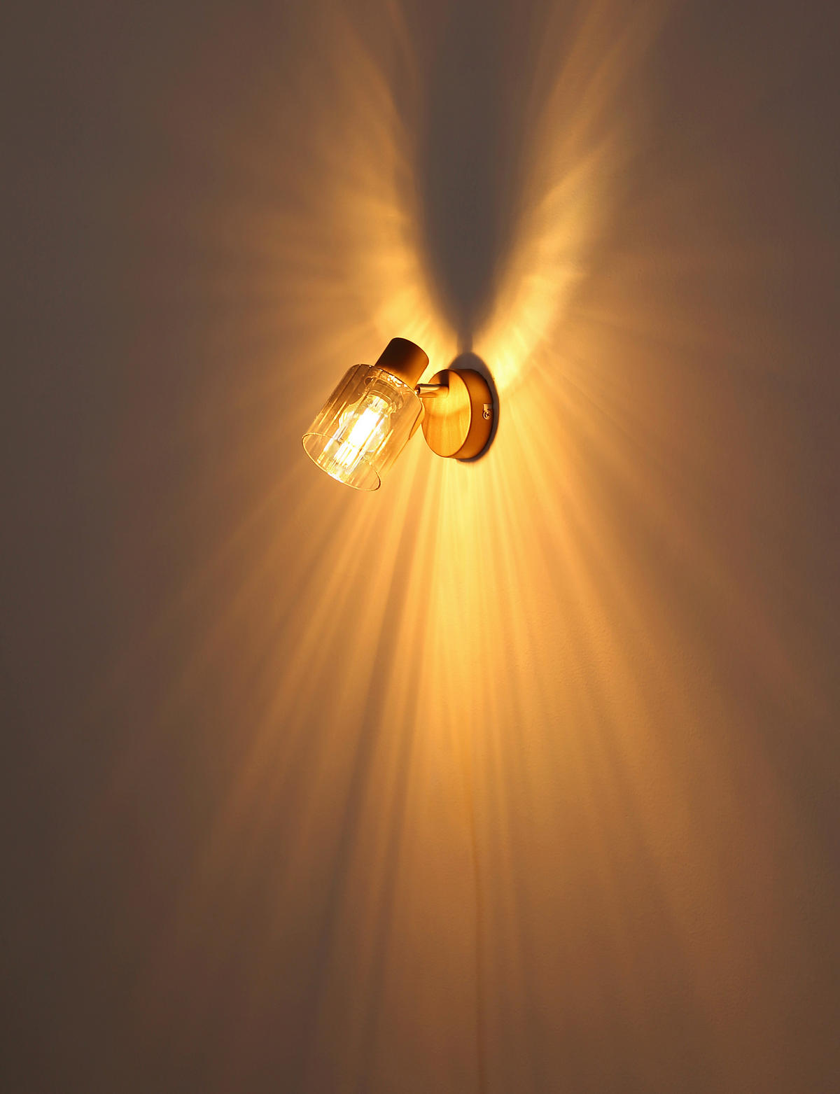 STRAHLER 8/12,5 cm   - Klar/Chromfarben, Design, Glas/Metall (8/12,5cm) - Globo