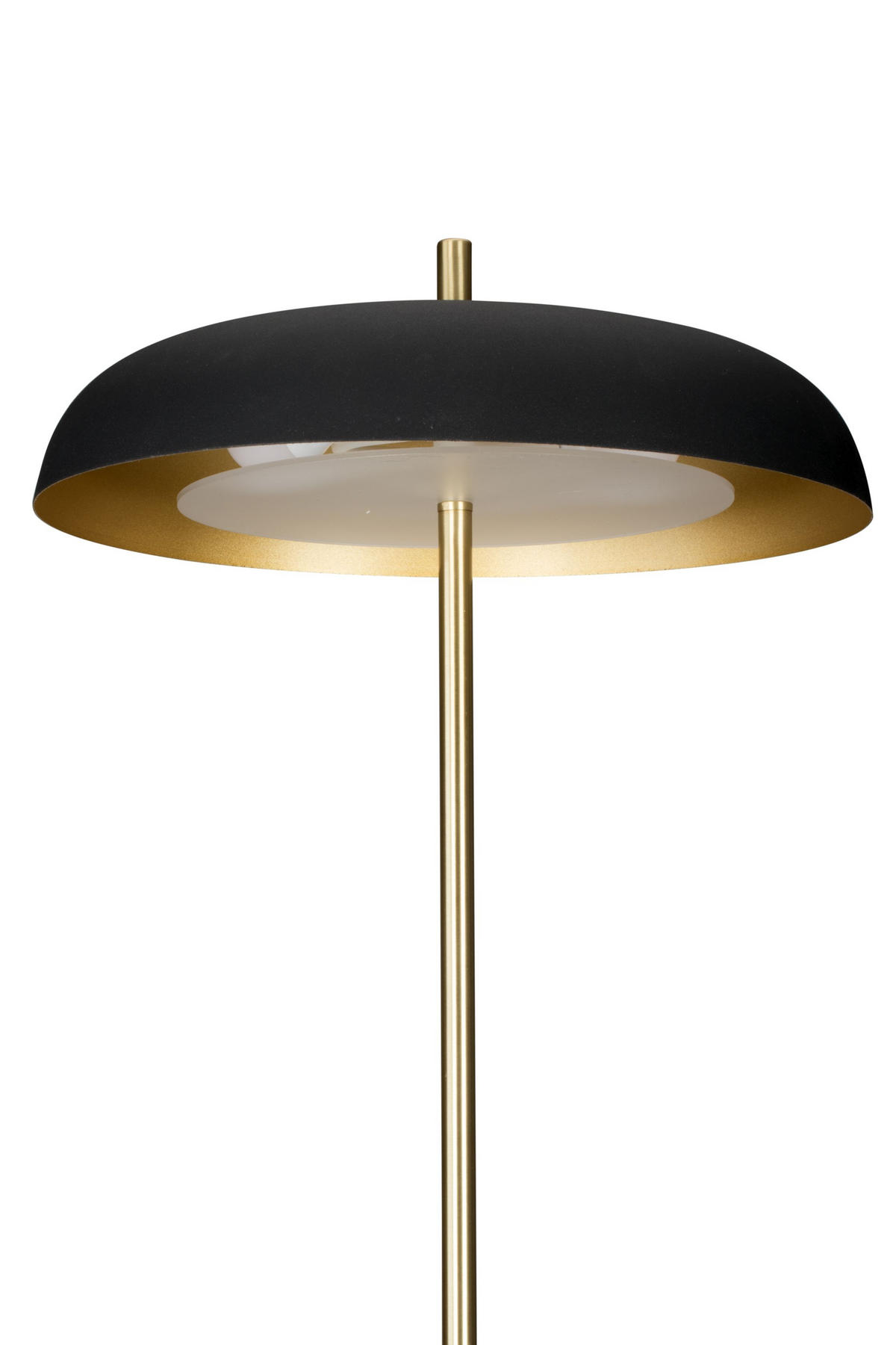 STOJACÍ LAMPA, 38/142 cm  - černá/barvy zlata, Konvenční, kov (38/142cm) - Novel