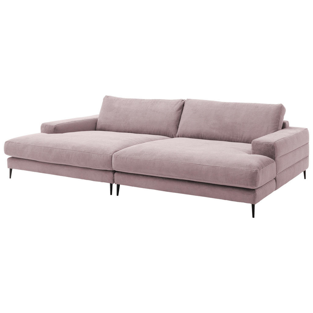 Thumbnail - Dieter Knoll Bigsofa, Rosa, Textil, 2-Sitzer, Füllung: Federn, Kaltschaum, 296x83x177 cm, Typenauswahl, Fußauswahl, Stof...