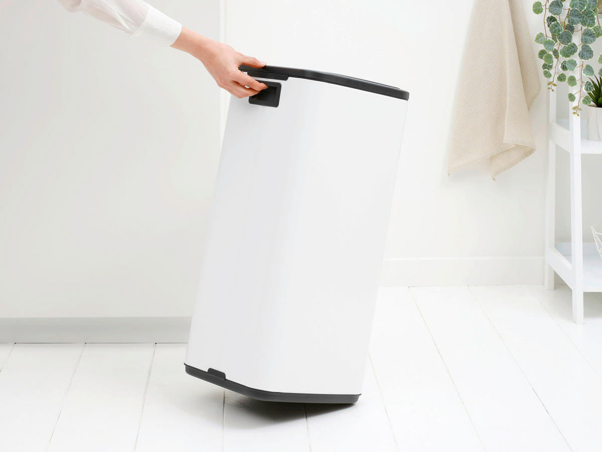 KANTA SA PAPUČICOM  30 l   - bela/antracit, Dizajnerski, metal/plastika (28/65/30,5cm) - Brabantia